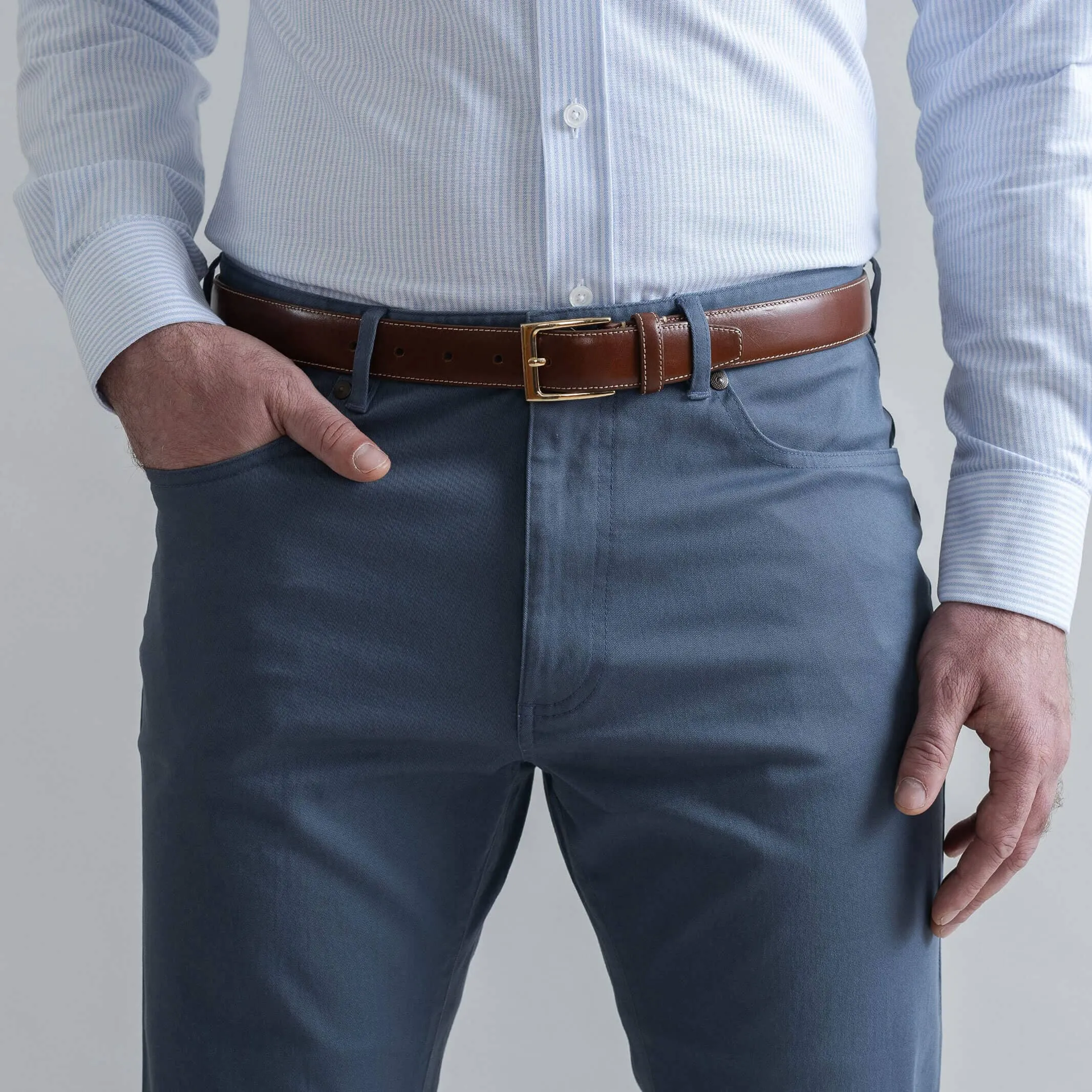 The Slate Blue Franklin 5 Pocket Custom Pant