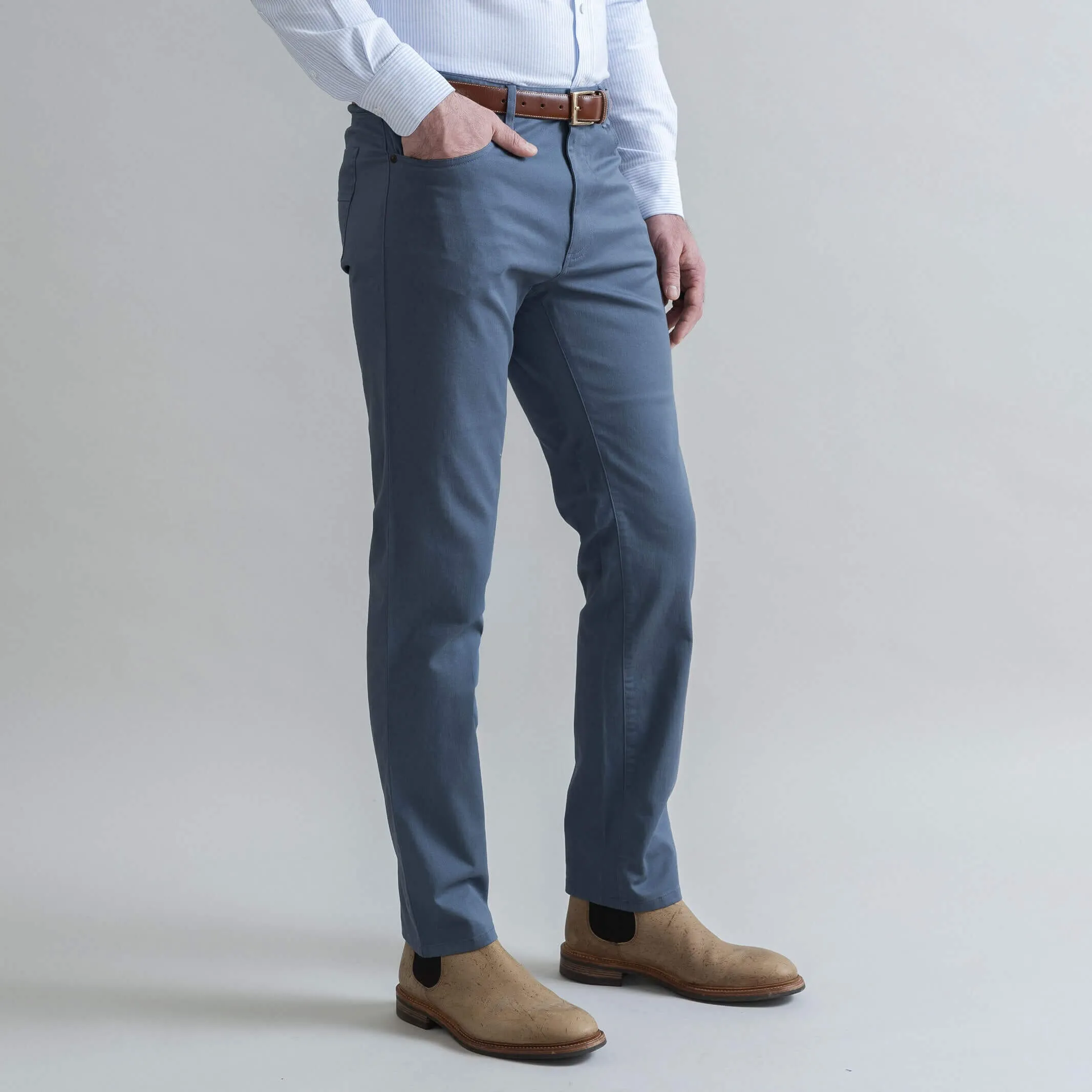 The Slate Blue Franklin 5 Pocket Custom Pant