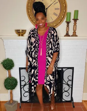 The Weekend Dress Magenta Curvy