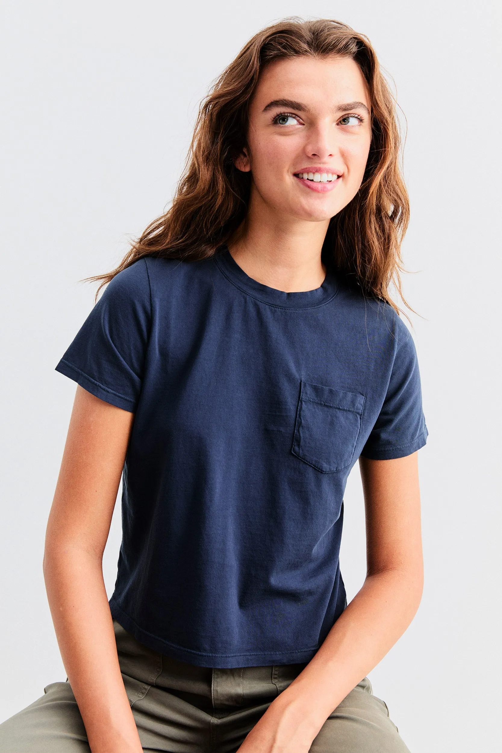 The Wynn Baby Tee - Navy
