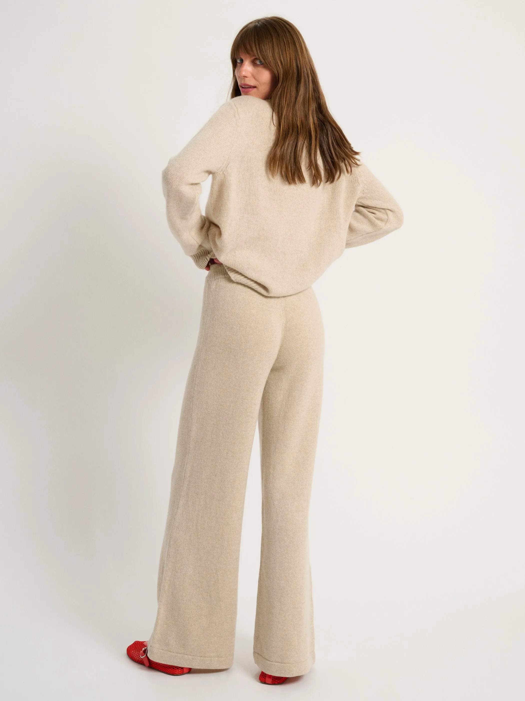 The Zephyra Flare Pants in Cashmere