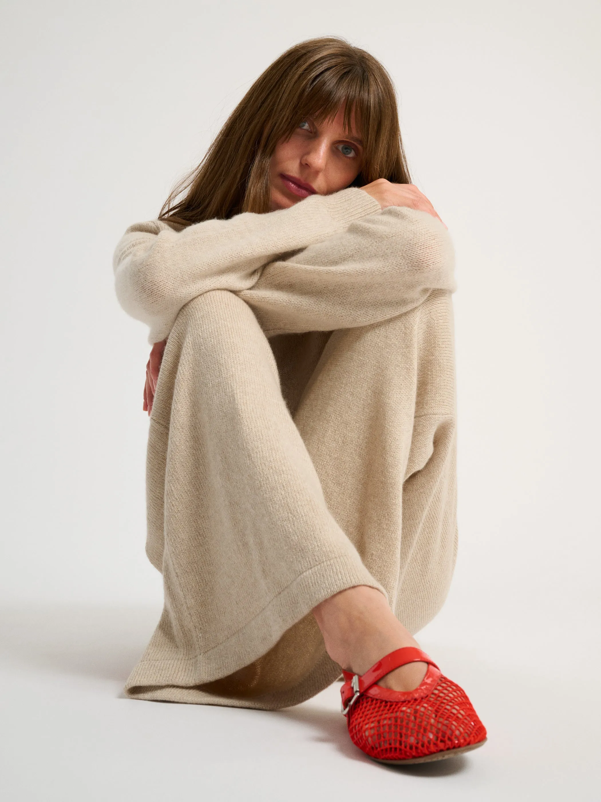 The Zephyra Flare Pants in Cashmere