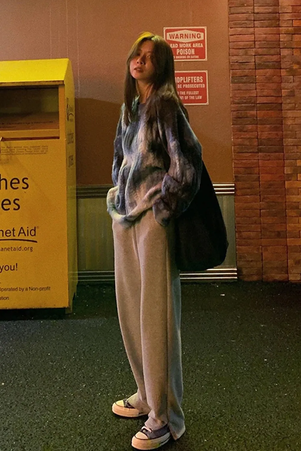 Tie Dye Colors Gradient Loose Sweater