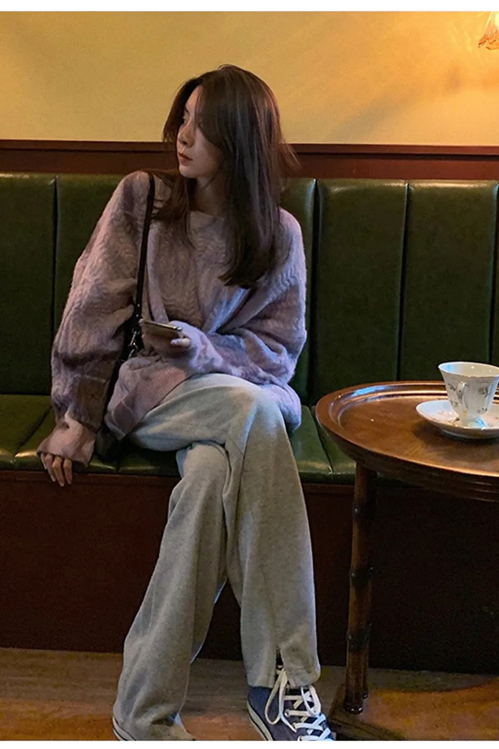 Tie Dye Colors Gradient Loose Sweater