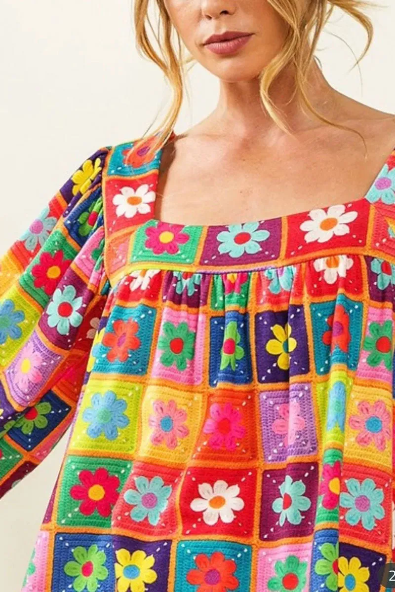 TJ0245 Floral Graphic Shirt
