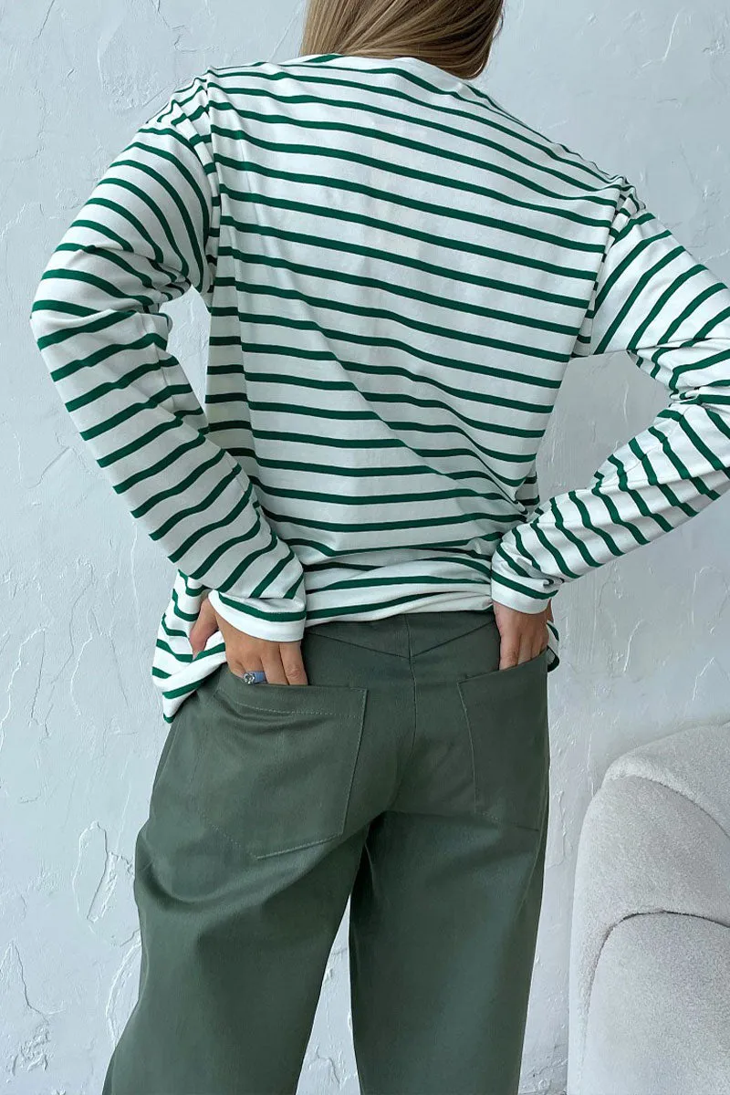 TJ626 Stripes Cotton Shirt