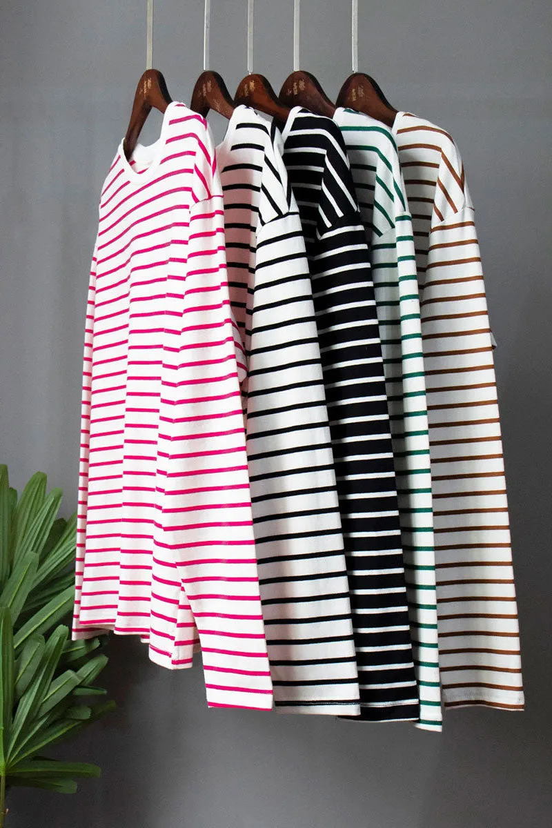 TJ626 Stripes Cotton Shirt