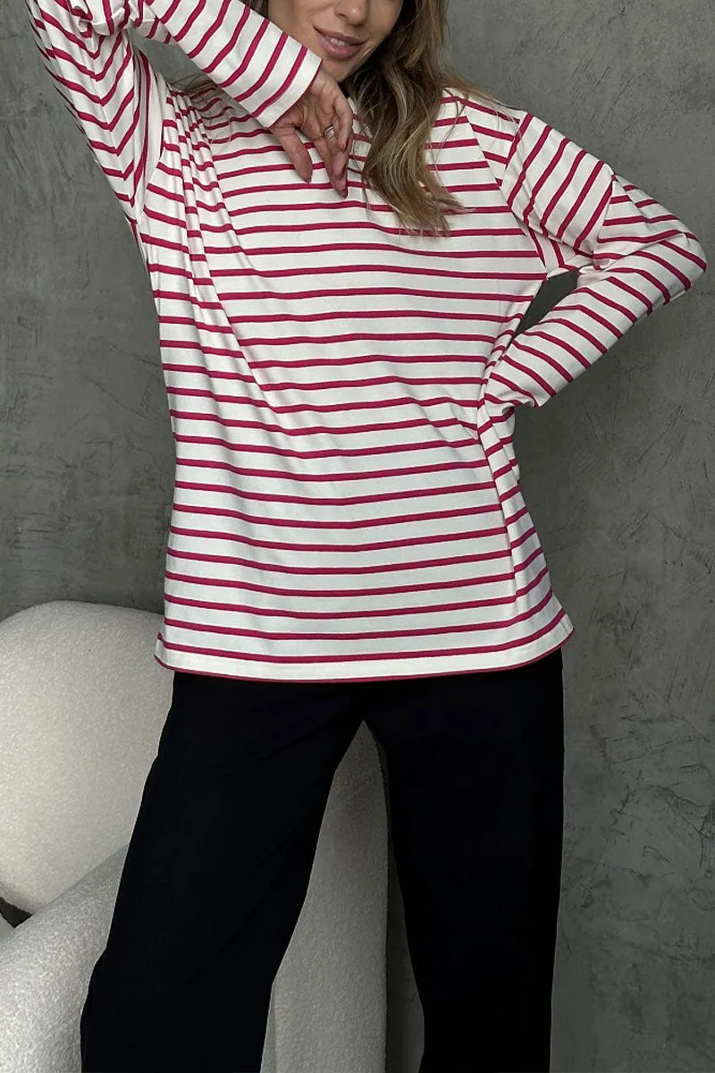 TJ626 Stripes Cotton Shirt