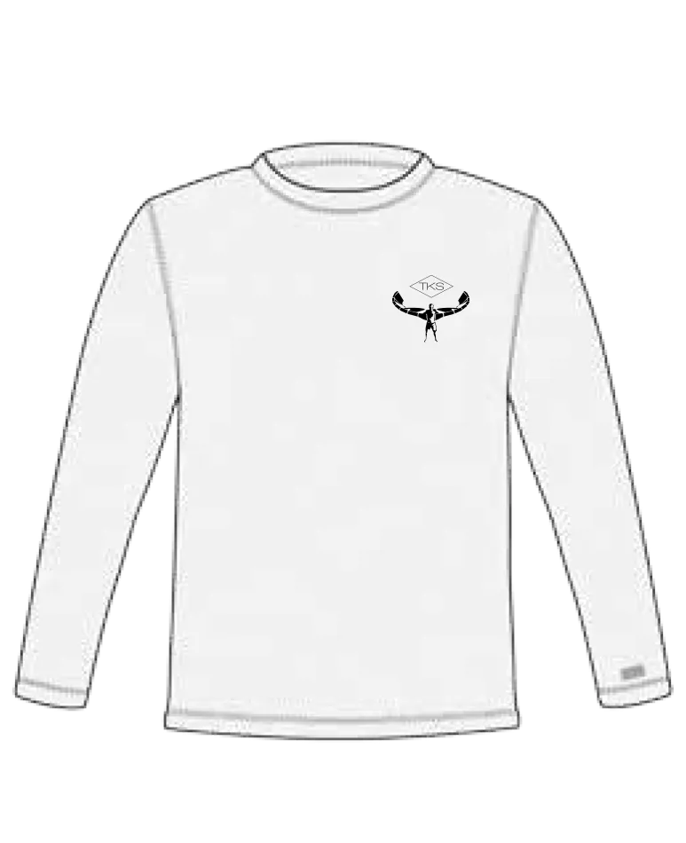 TKS Hybrid Pro Sunshirt - White LS