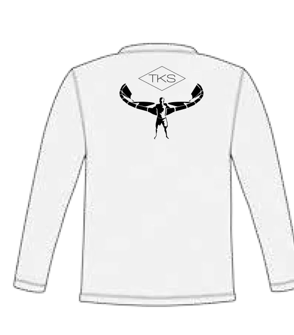 TKS Hybrid Pro Sunshirt - White LS