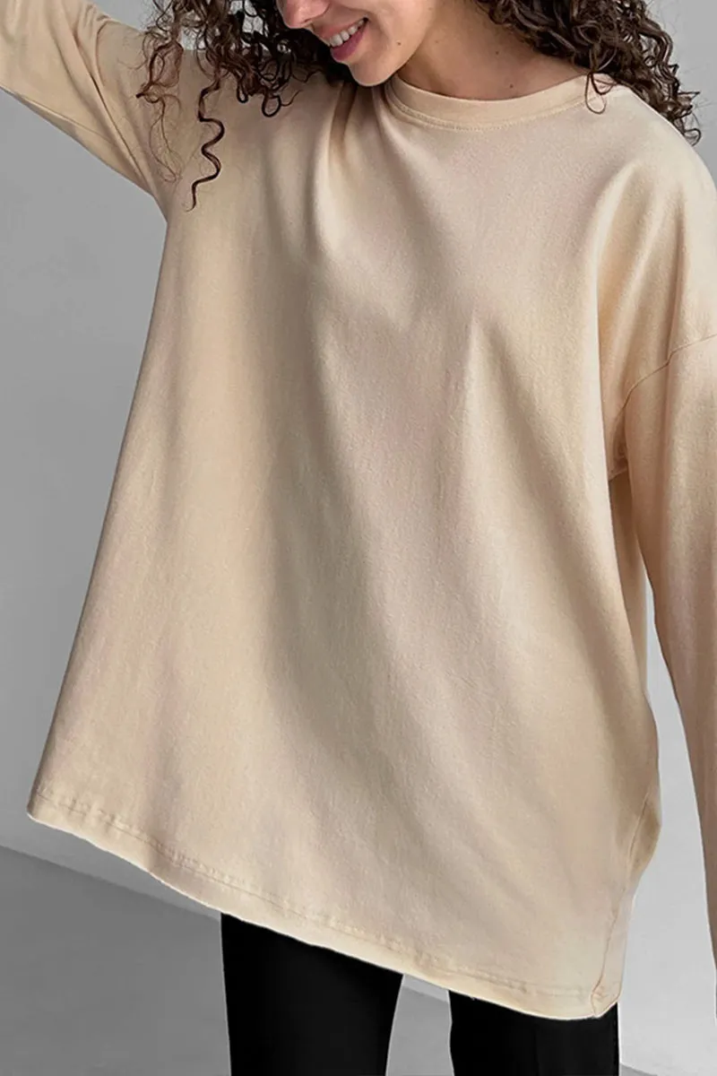 TL0239 Oversized Long Sleeve Shirt