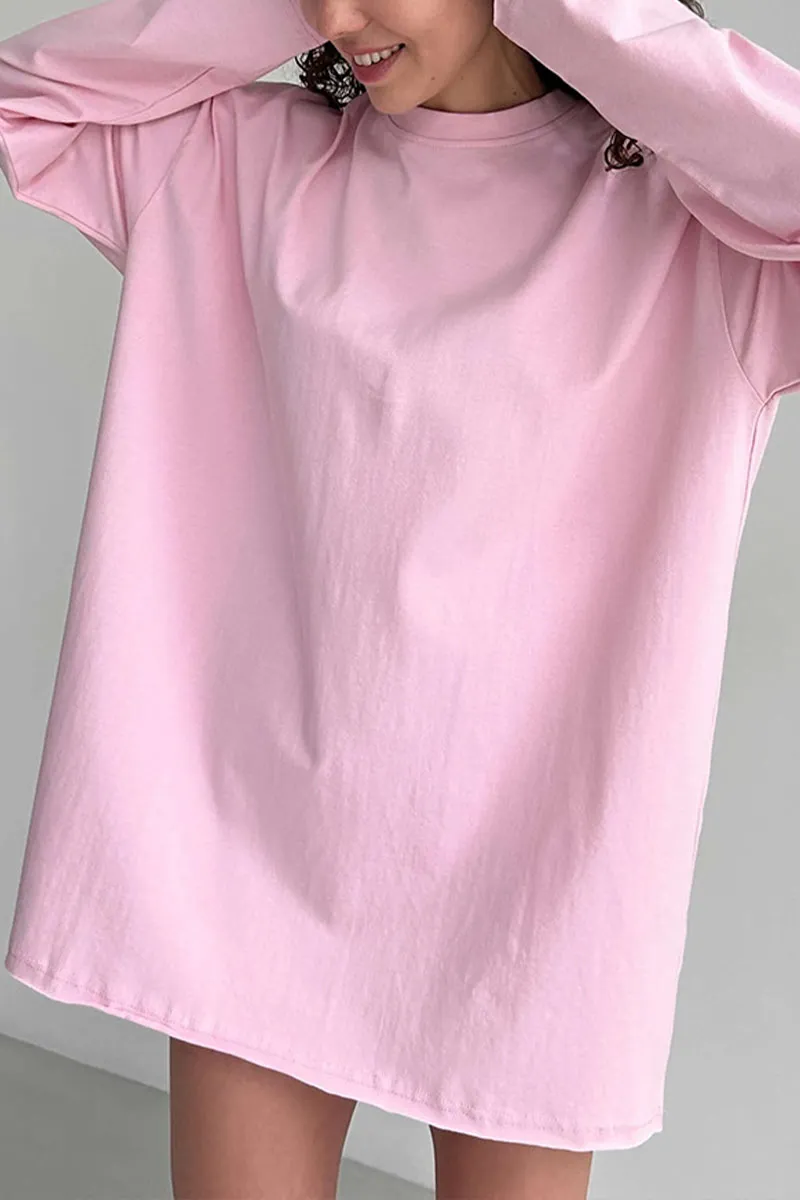 TL0239 Oversized Long Sleeve Shirt