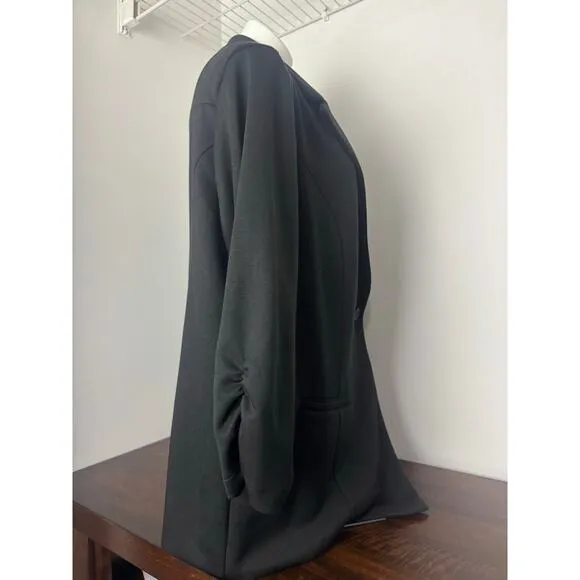 Torrid Black 3/4 Sleeve Blazer, Single Button, Soft, Stretchy Size 3 NWOT