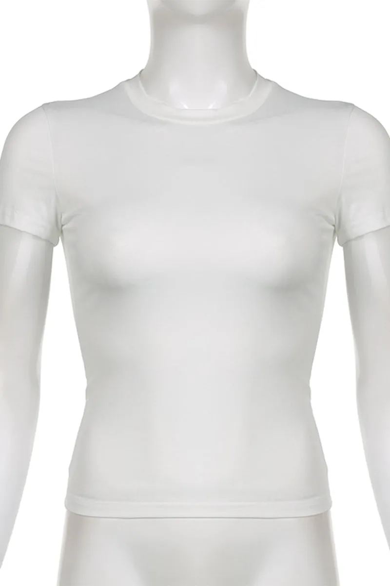 TQ3306 Round Neck Basic Tee