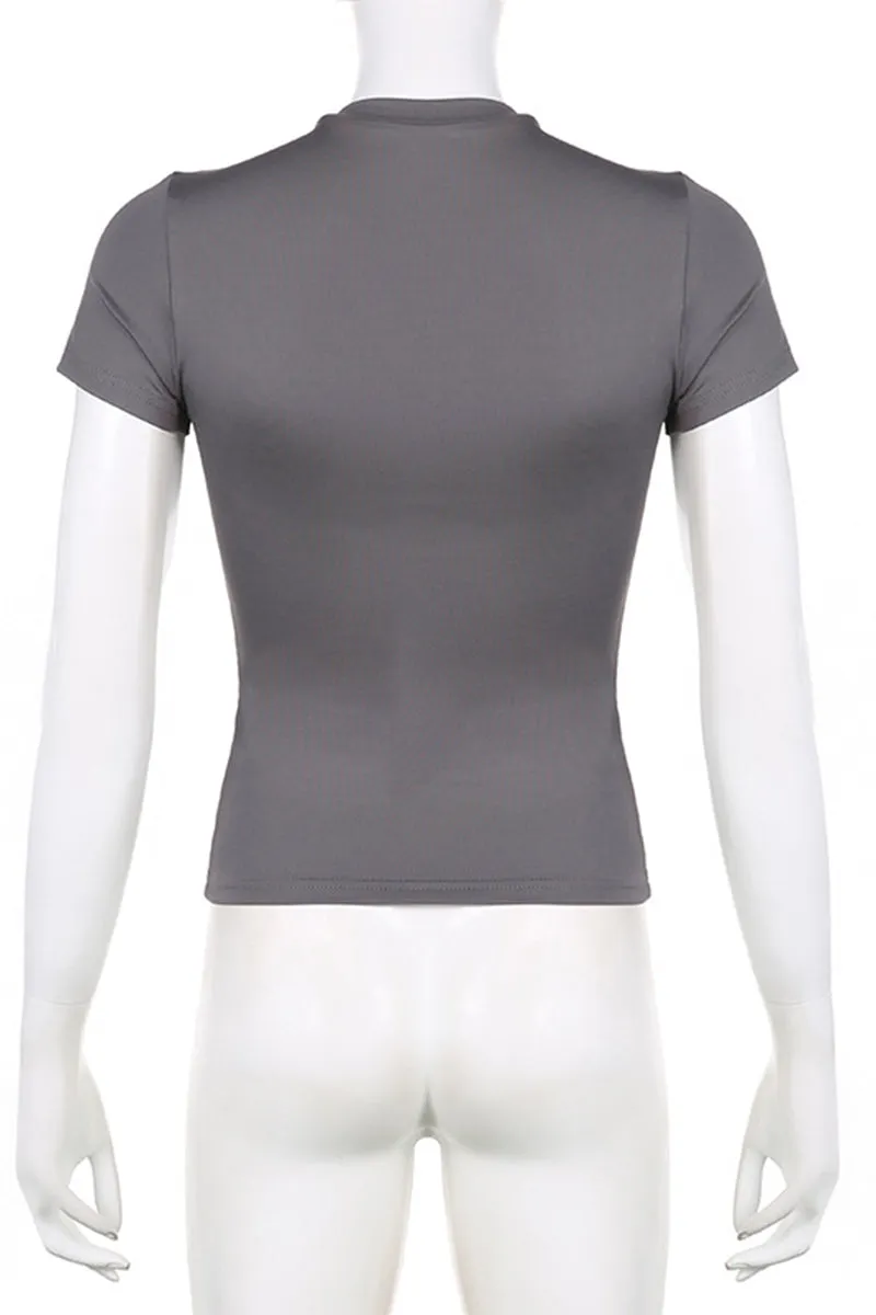 TQ3306 Round Neck Basic Tee