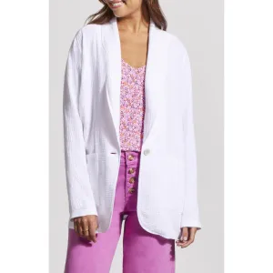 Tribal Unlined Shawl Collar Blazer