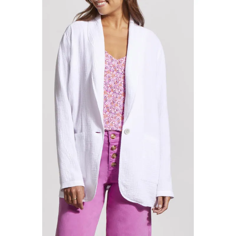Tribal Unlined Shawl Collar Blazer