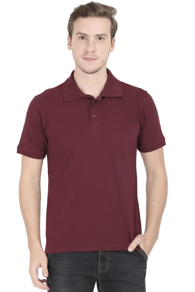 Unisex Cotton Polo Neck  T-Shirt - Unit 2