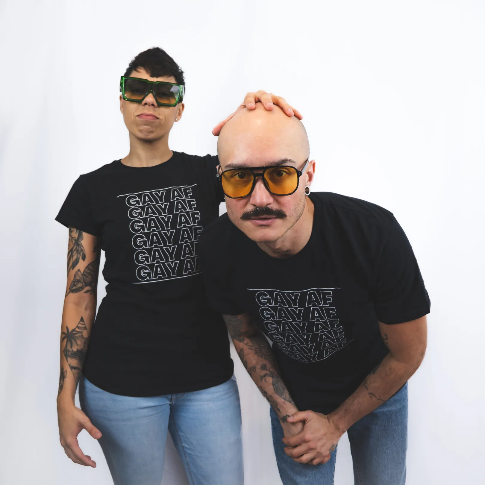 Unisex Gay As F*ck Basic Black T-shirt