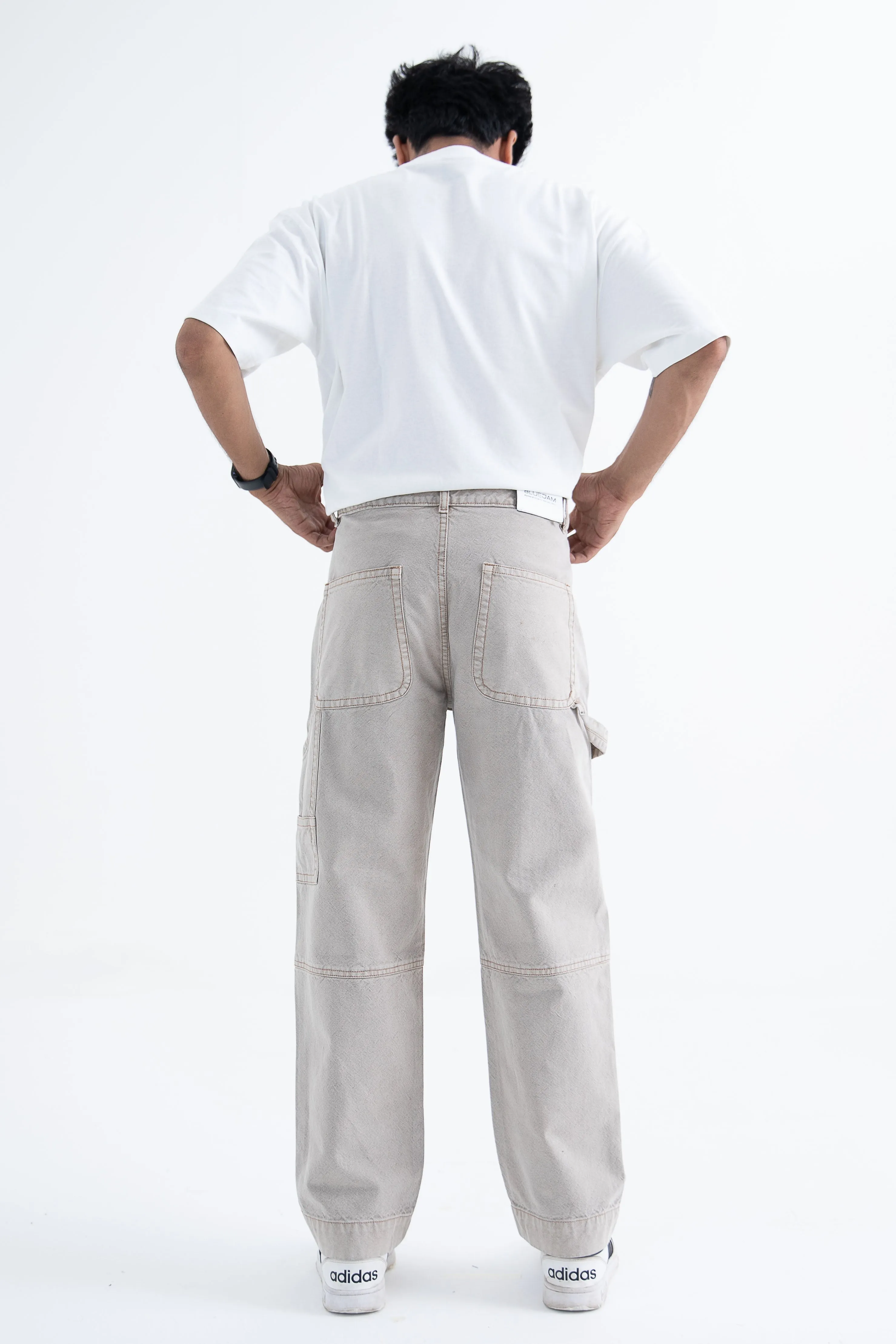Urban Hike Carpenter Relaxed Jeans: Dusty Grey
