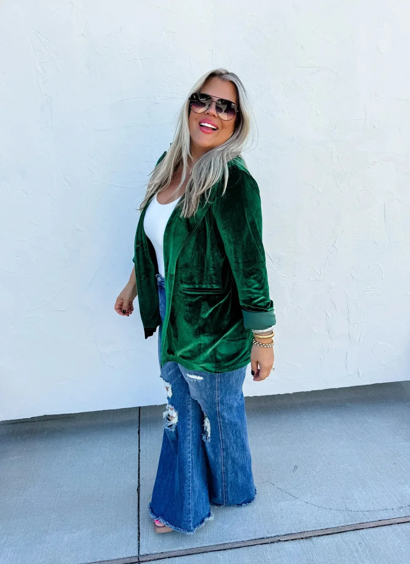 Velvet Blazer in Three Colors