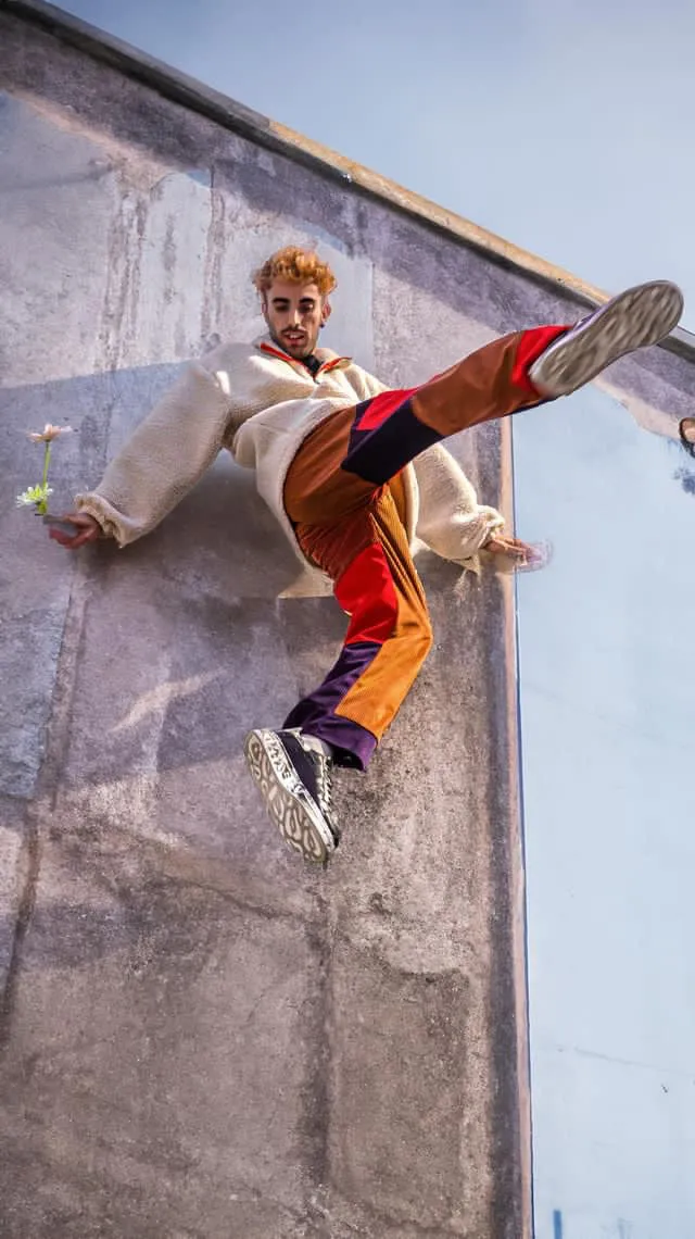 Velvet Multicolor Baggy Pants