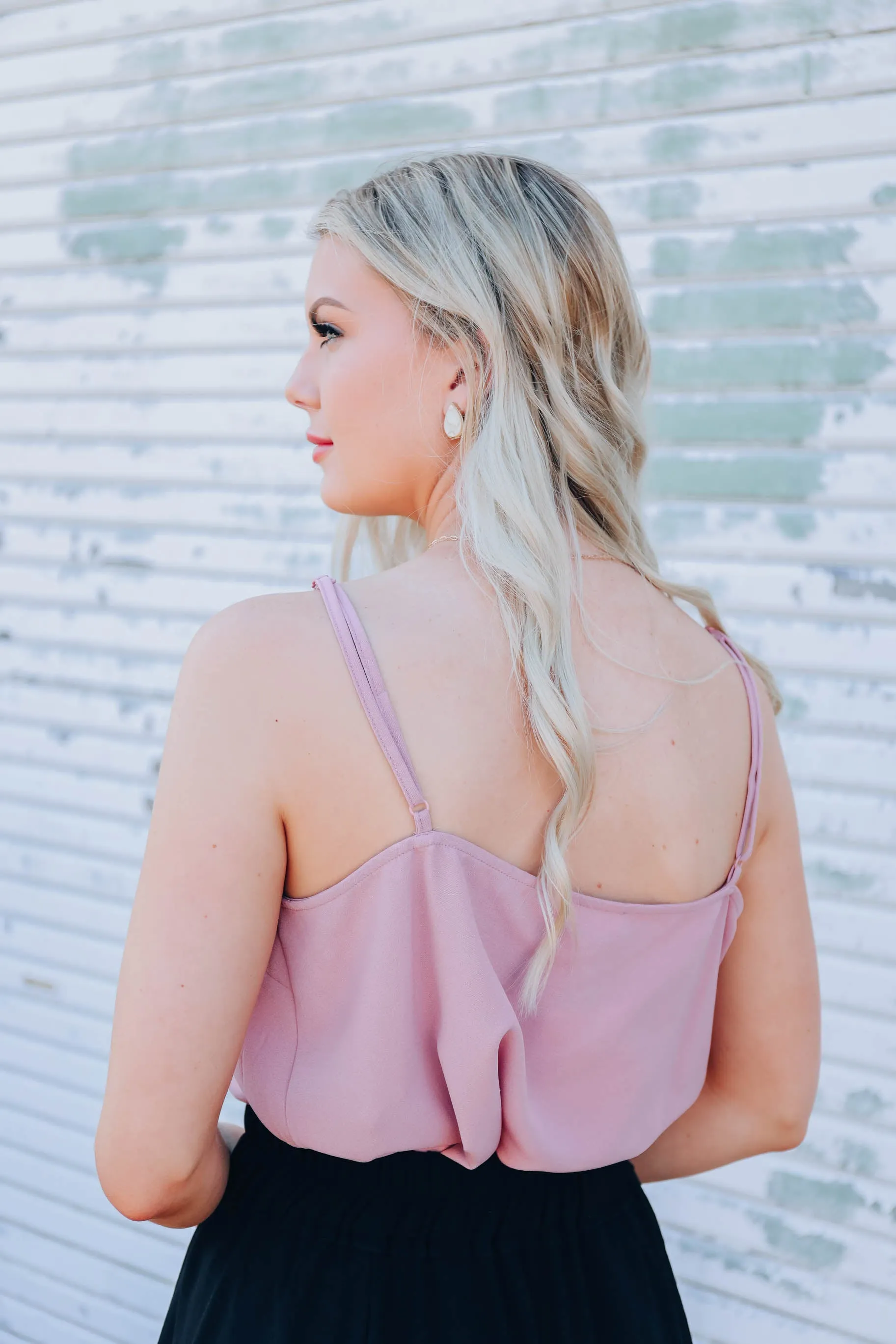 Venetian Lace Cami - Mauve
