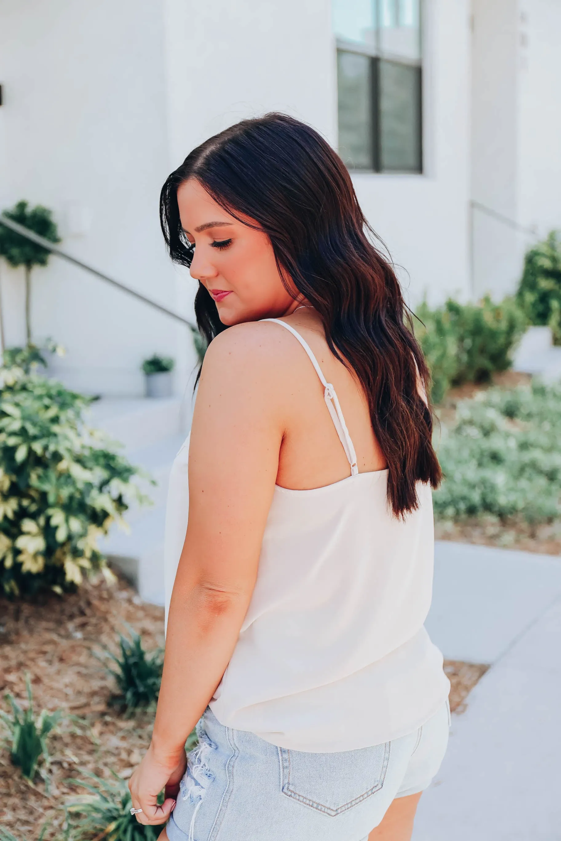 Venetian Lace Cami - Tan