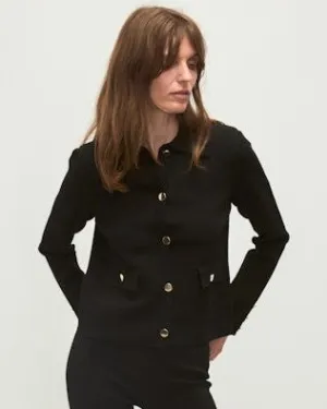 Veronica Beard Katia Knit Jacket - Black