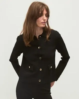 Veronica Beard Katia Knit Jacket - Black