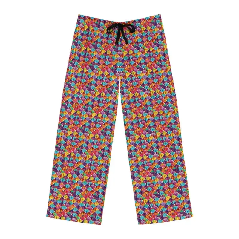 Vibrant Colorful Checkered Pajama Pants Bliss
