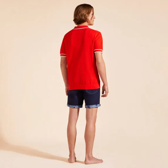 VILEBREQUIN Men Knit Cotton Polo Solid