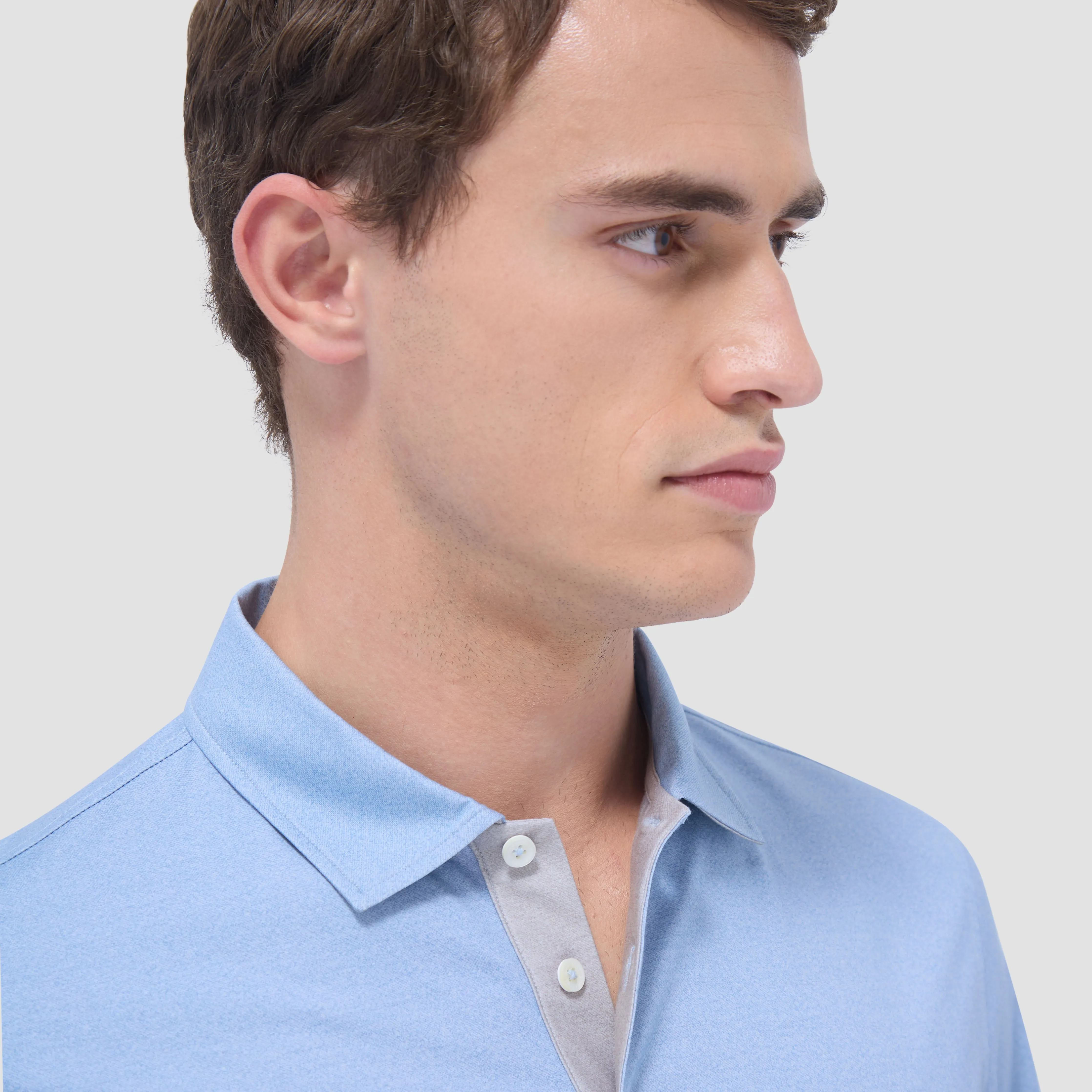 Vincent Double-Sided Solid OoohCotton Polo Shirt