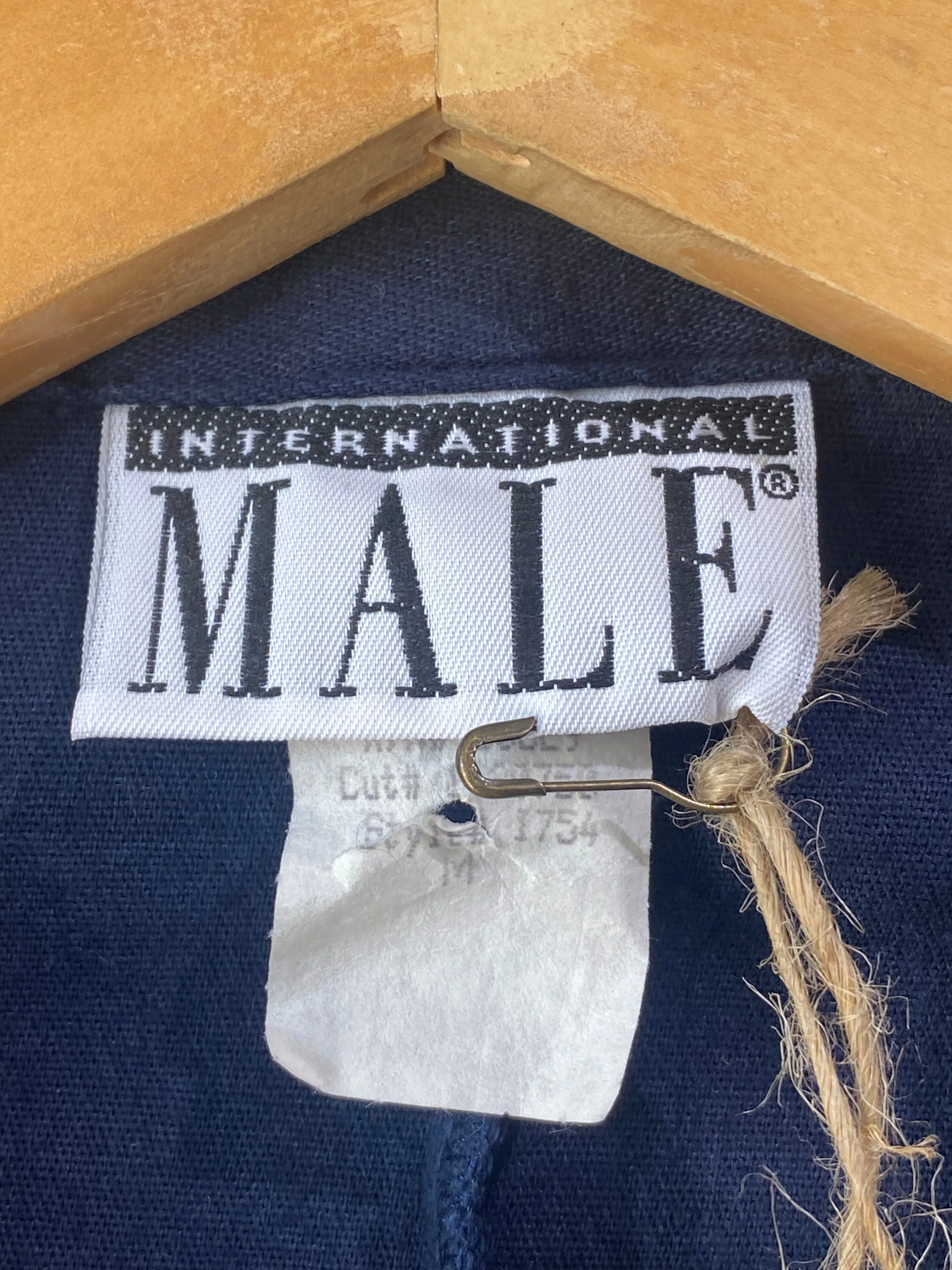 Vintage International Male Navy Blazer