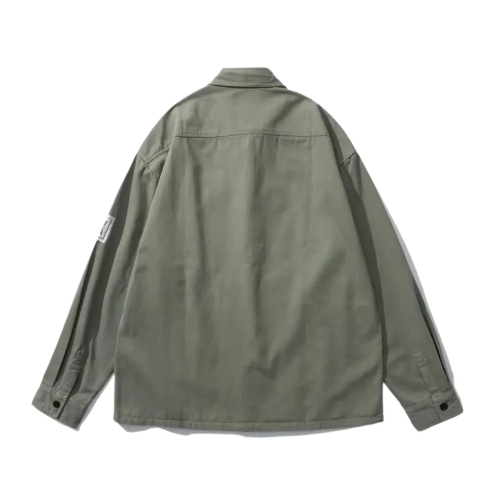 Vintage Loose Solid Color Shirt