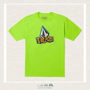 *Volcom: Big Boys Sticker Stamp Short Sleeve Tee - Electric Green