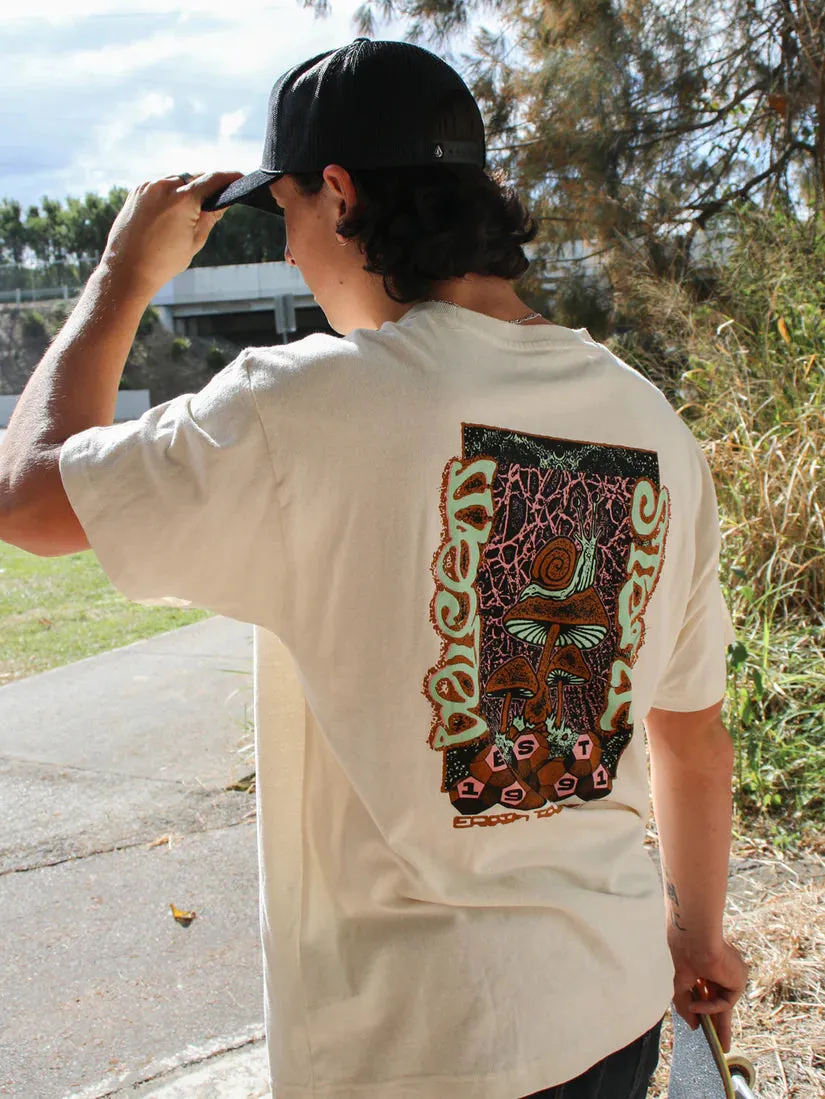 Volcom Mindoor Loose SS Tee - Dirty White