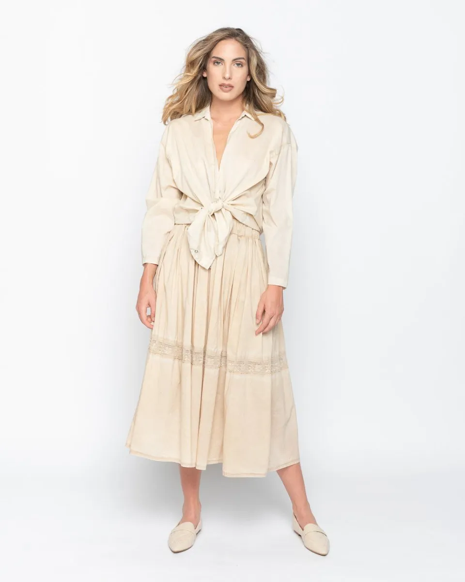 Wash Dyed Deep Button-Up Shirt