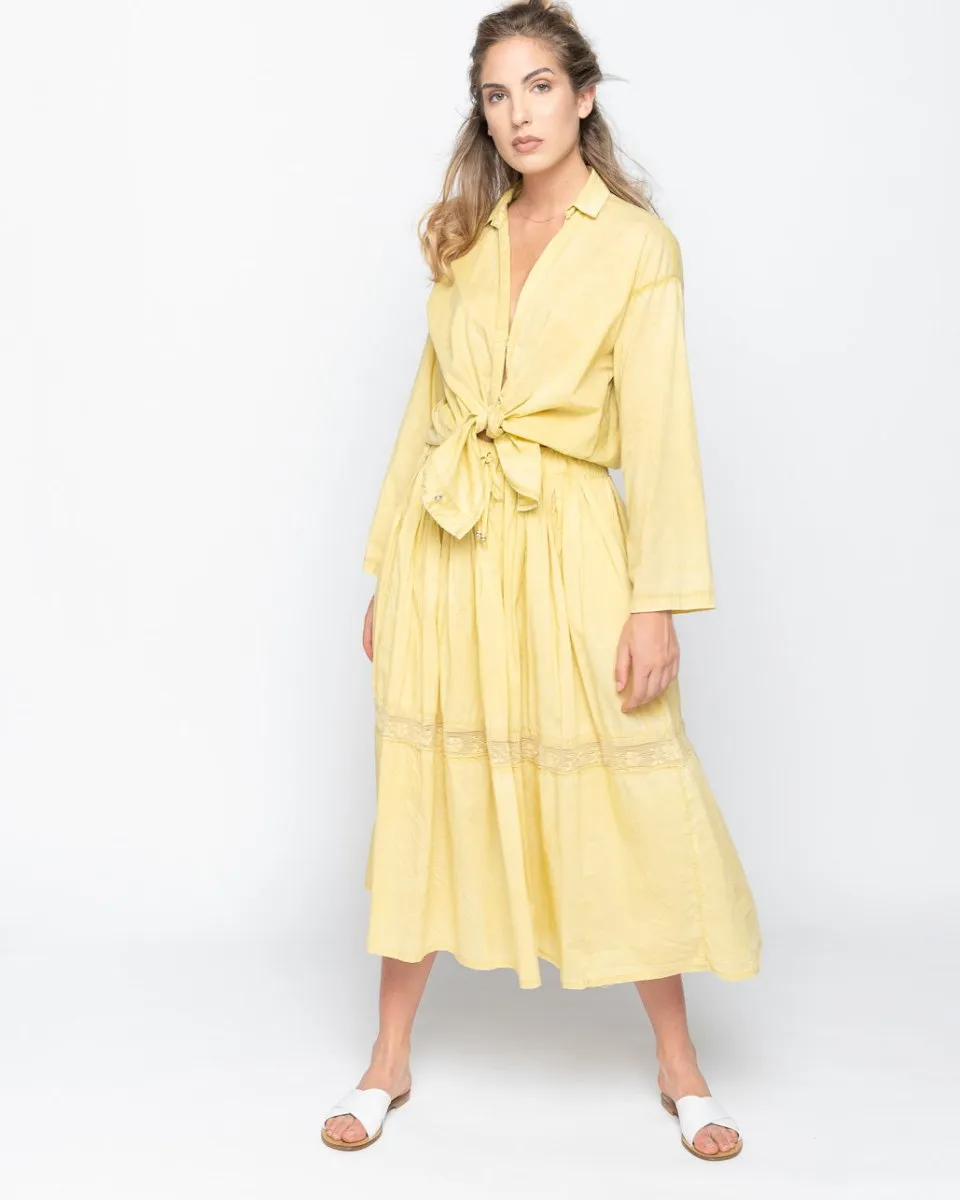 Wash Dyed Deep Button-Up Shirt