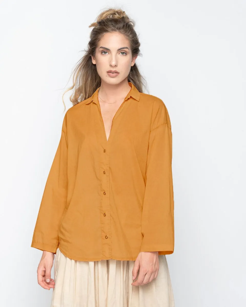 Wash Dyed Deep Button-Up Shirt