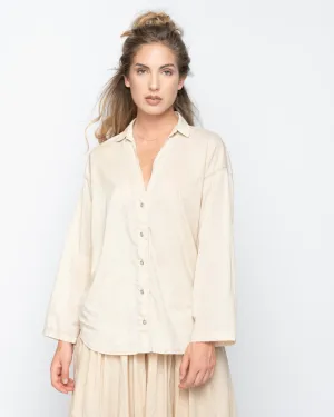 Wash Dyed Deep Button-Up Shirt