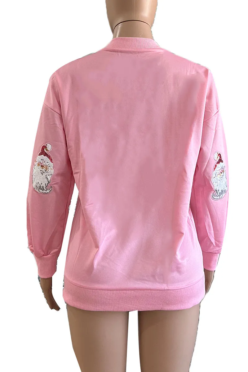 WH603 Sequins Christmas Sweatshirt