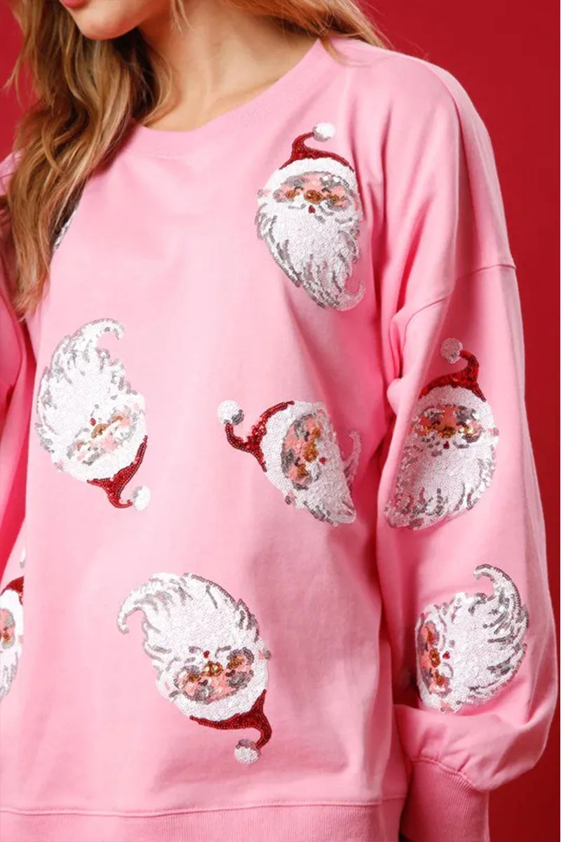 WH603 Sequins Christmas Sweatshirt
