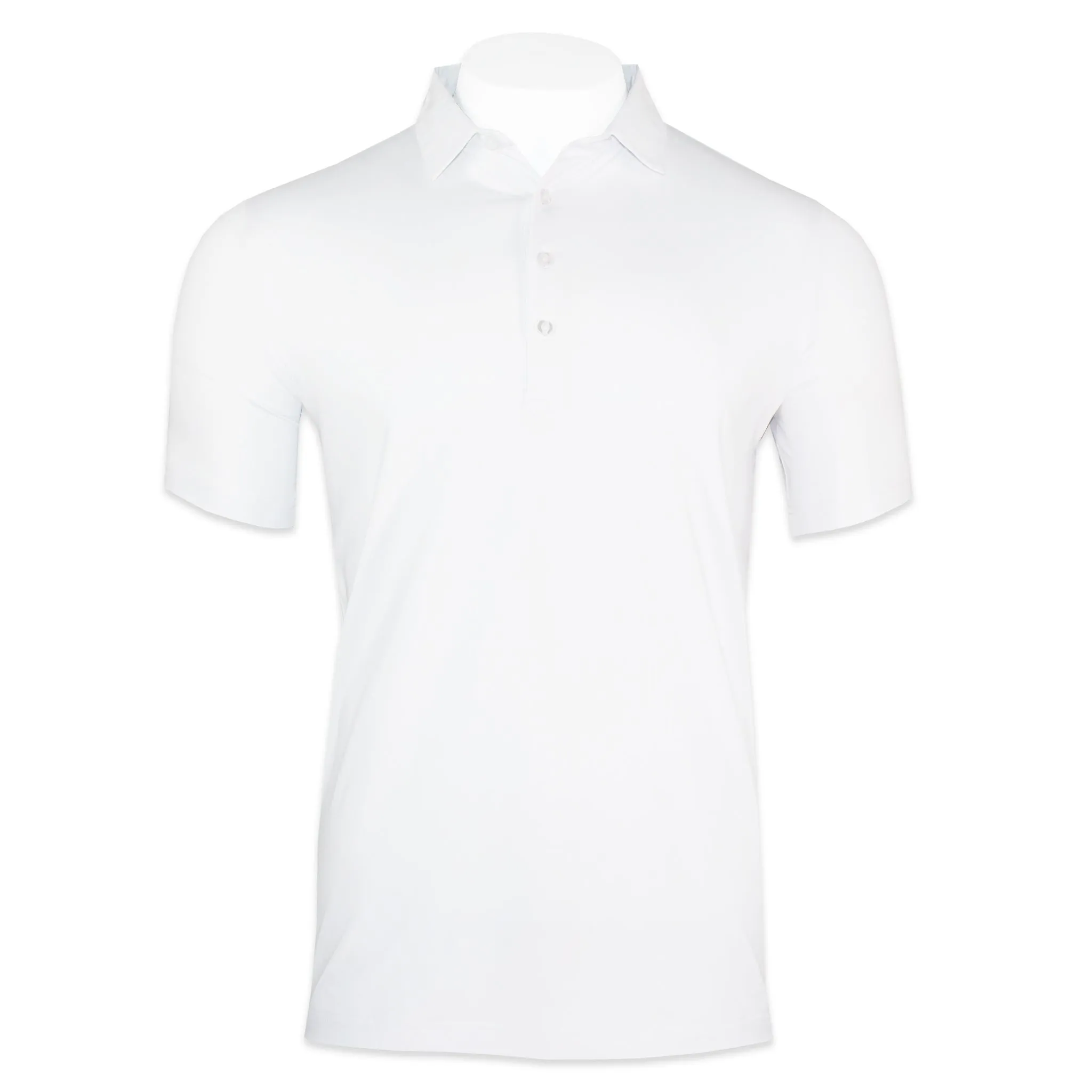 'White' Four Button Golf Shirt