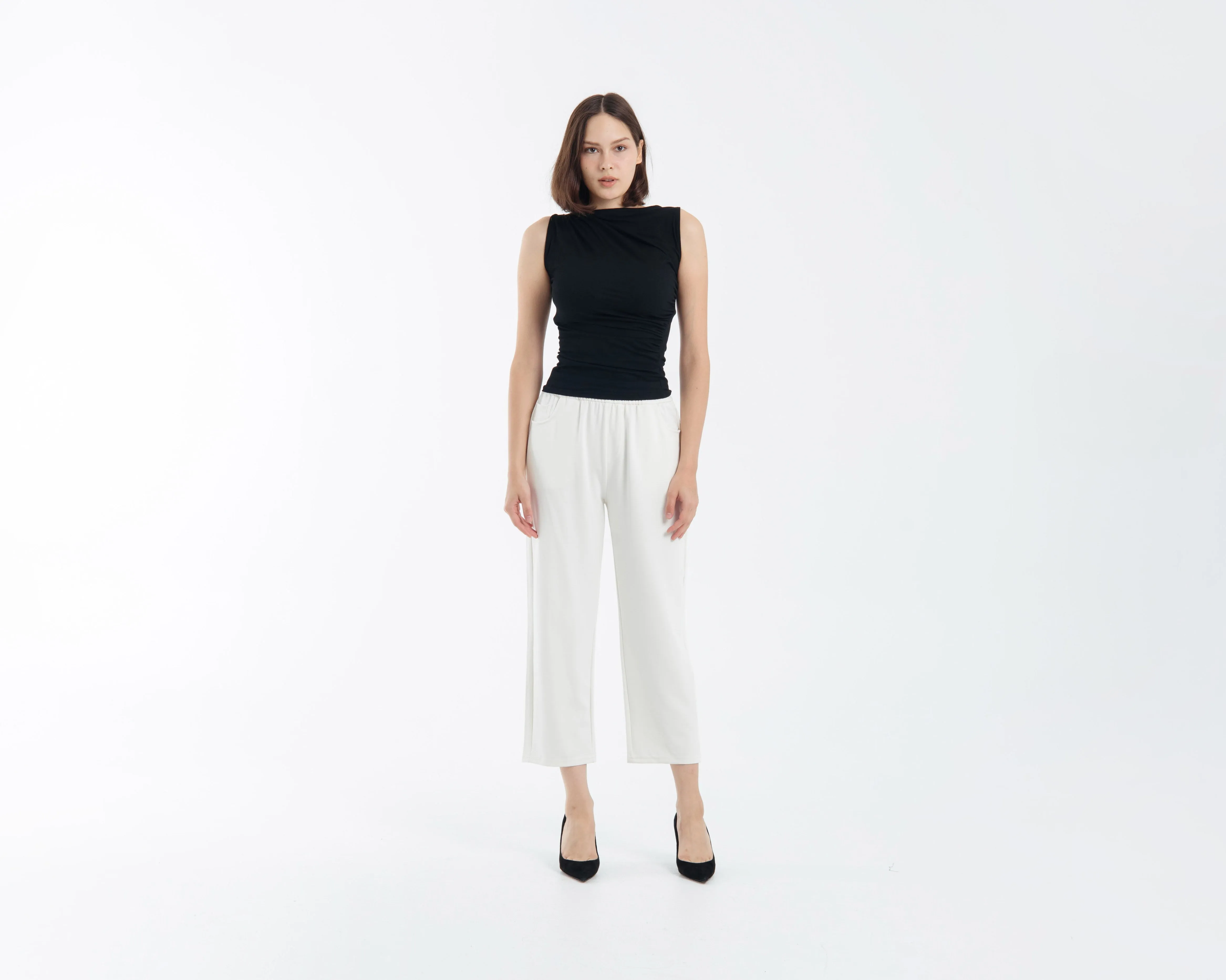White Ultrasoft Bamboo 2.0 Relaxed Pants