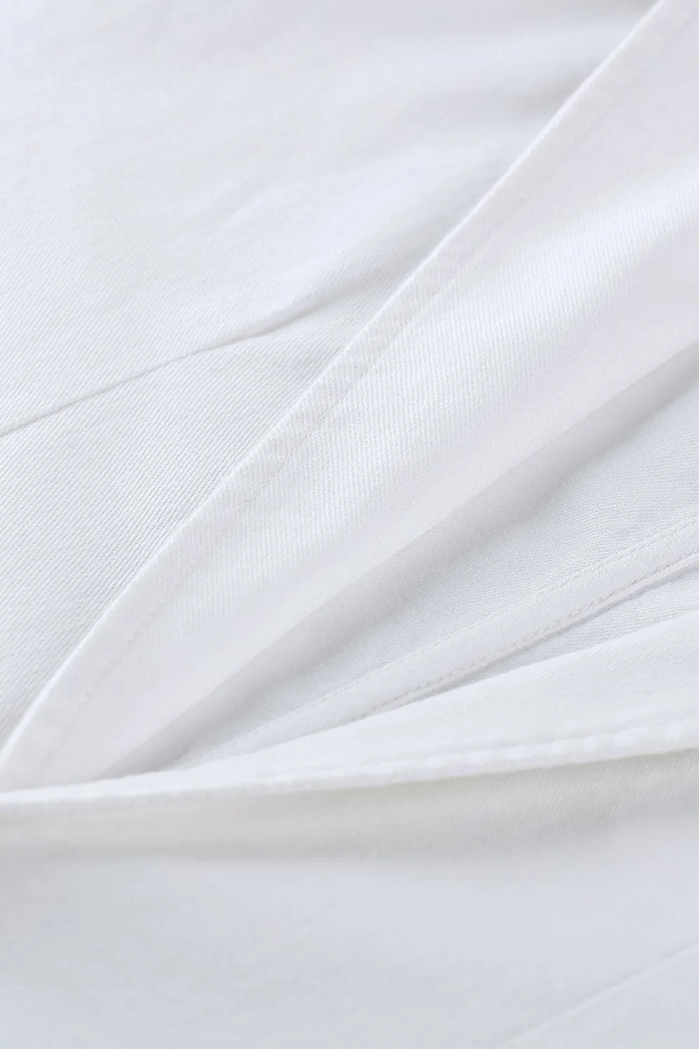 White Unlined Casual Blazer