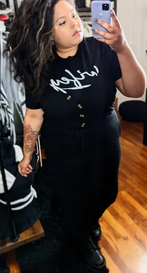 Wifey Black Graphic Tee Short Sleeve