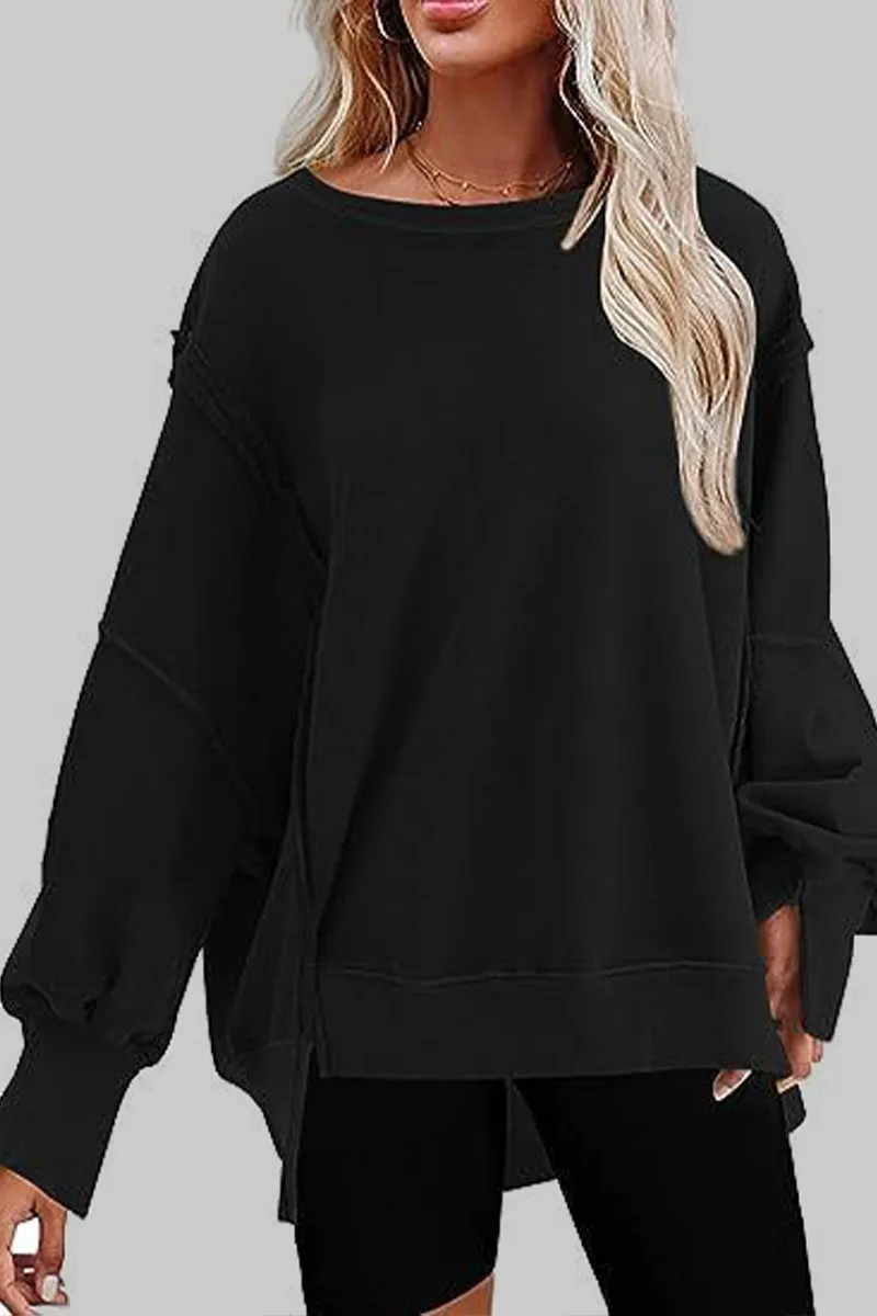WJ0439 Oversized Roundneck Sweatshirt