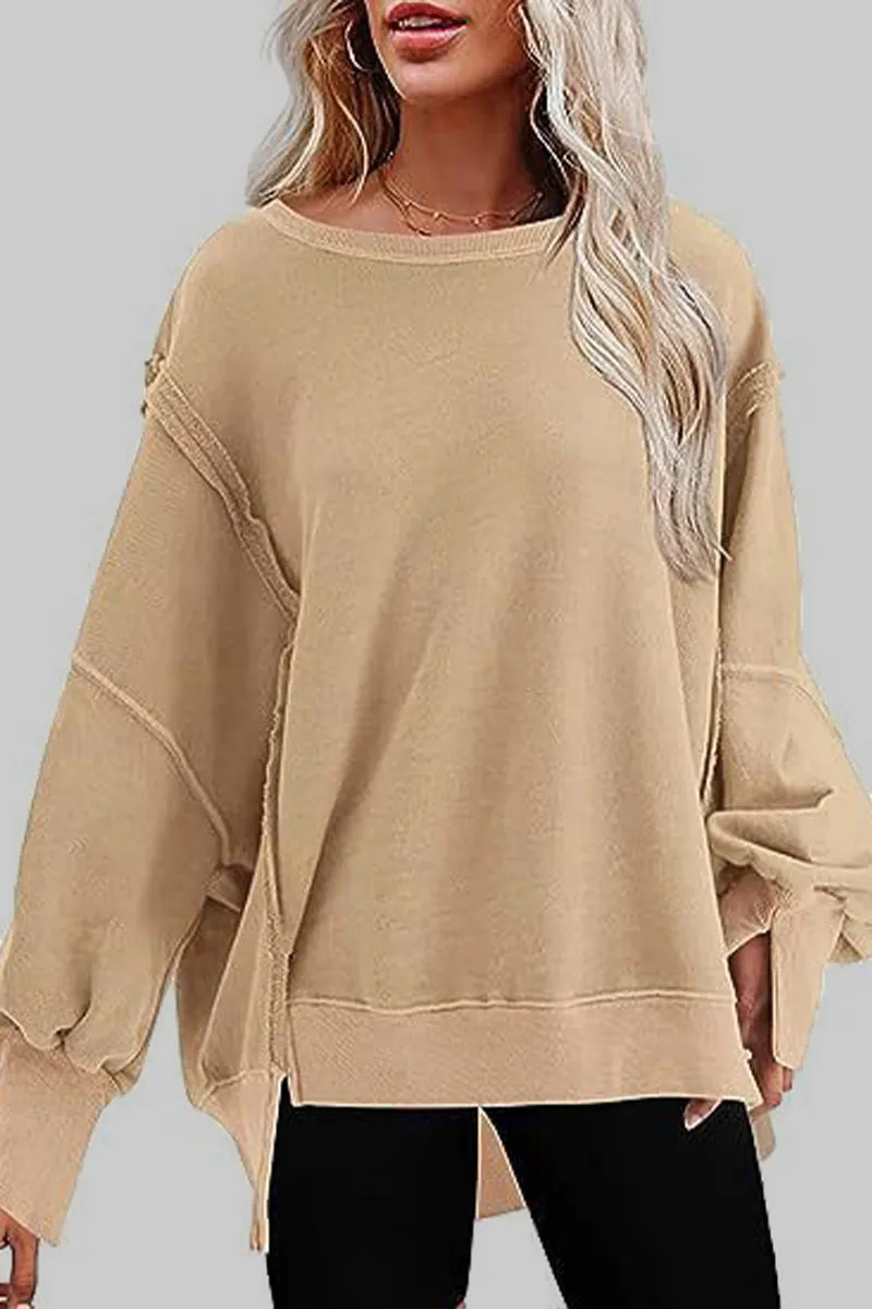 WJ0439 Oversized Roundneck Sweatshirt