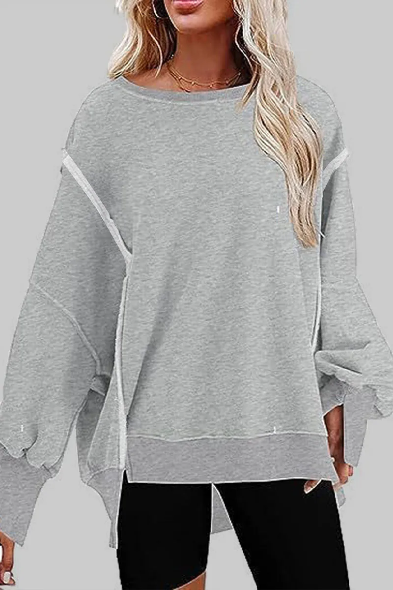 WJ0439 Oversized Roundneck Sweatshirt